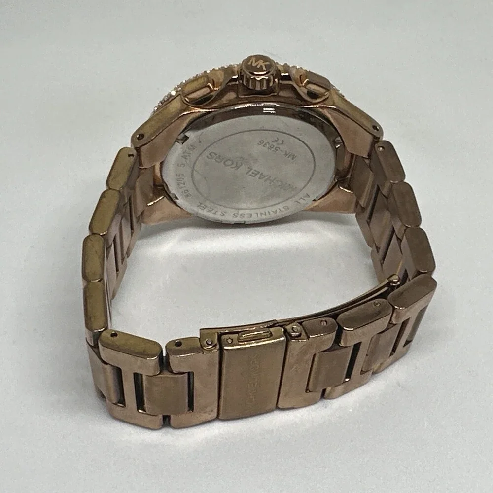 Michael Kors Camille MK5636 Womens Stainless Steel Analog Dial Wristwatch HME651